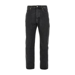 생로랑 블랙 데님 파이브포켓 스트레이트 팬츠 816412 Y33VA 12