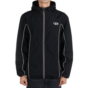 디젤 25FW 남성 J 하이브스 윈드브레이커 후드 집업 자켓 블랙 A06149 0DGAM 9XX