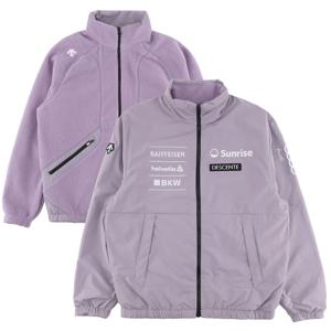 데상트 스위스 스키 리버서블 플리스 자켓 SP323SJK92PUR