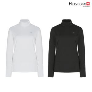 헬베스코 여성 하이넥 이너 기모 긴팔티셔츠 H1FWTS231