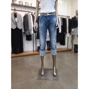 제시뉴욕 세이브존05 허리배색 롤업 데님팬츠 ADW5SZNSDP6020BU