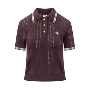 카사블랑카 블라우스 AW25KW108901 01 BROWN