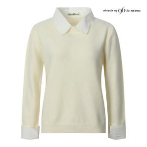 나인식스뉴욕  셔츠 레이어드형 오피스룩 니트 (NP9KP008M0)