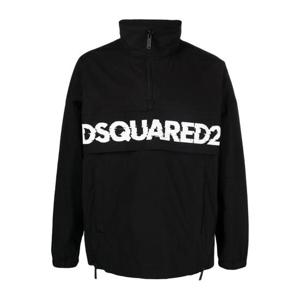 디스퀘어드2 로고 프린트 포플린 하프 지퍼 재킷 S74AM1485S53578