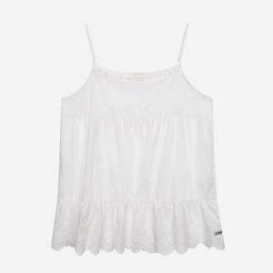 [써스데이아일랜드]펀칭 레이스 레이어드 블라우스 T256MBL143W