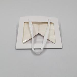 투명창 정사각 선물 쇼핑백 화이트 소