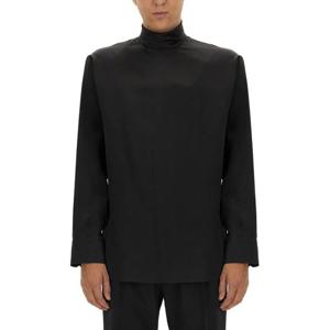 돌체앤가바나 와이드 터틀넥 실크 셔츠 G8SD9T FU1NUN0000