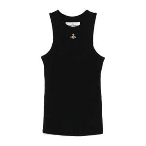 비비안웨스트우드 리브 엣지 코튼 탱크탑 3G01003ZJ009C N401