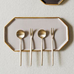 놋담 방짜유기 유기 양식 티스푼 티포크 4P