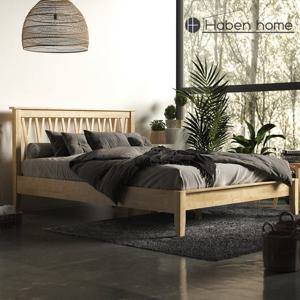 하벤홈 나르비크 원목 침대 Q