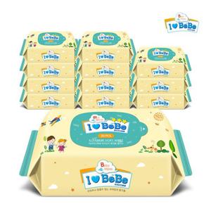 [아이러브베베]아이보리 20매 휴대용 12팩 리필형 아기물티슈