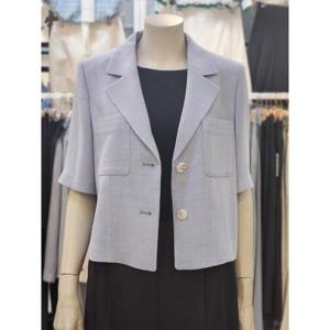 SOUP 세이브존07 여성 포켓 크롭 반팔 자켓 OA5JKR1