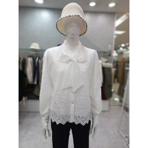 [스테파니]넥 리본 레이스 블라우스A25SH5105