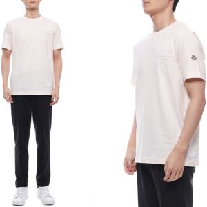 [몽클레어] 25SS 남성 로고 자수 반팔티셔츠 (8C00063 89AJS 034 25S)