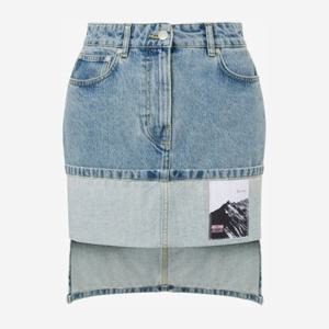 모스키노 투톤 패치 디테일 데님 미니 스커트 251K101123217 12