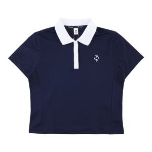 르꼬끄 여성 배색 레귤러핏 폴로 티셔츠 QQ122TTS31DNV