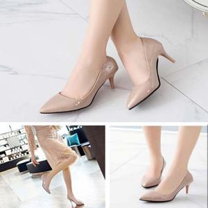 뾰족구두 에나멜힐 여자구두 여자 하이힐 굽7CM 5컬러