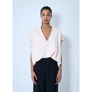 드리스반노튼 브이넥 개더 헴 리브 트림 탑 011113 1610 005