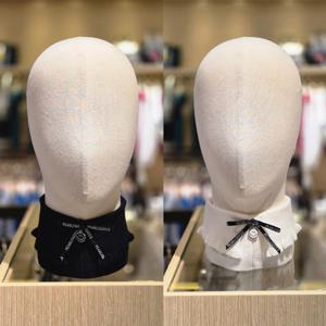 [파리게이츠]521E4AC004-여성 스마일 리본 니트 넥워머-(25년겨울)