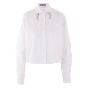 25 FW 프라다 엠빌리시드 버튼업 롱슬리브 셔츠 P472HRSOOO155W