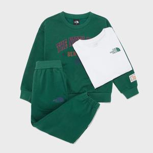 [노스페이스] (NFM_NM5MR57U_JGR_) 키즈 고 투 3PCS 세트 NM5MR57U_JGR