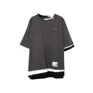 메종미하라야스히로 레이어드 포켓 티셔츠 A15TS641