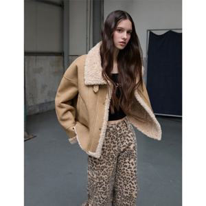 [에고이스트]스웨이드 텍스쳐 인조 무스탕자켓(ER4TM001)