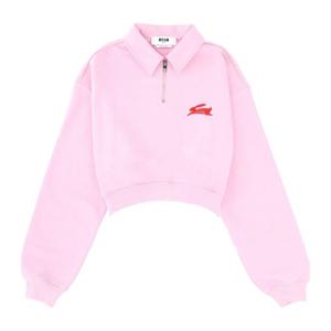 엠에스지엠 팔로우 더 래빗 크롭 칼라드 맨투맨 3941MDM89 2577