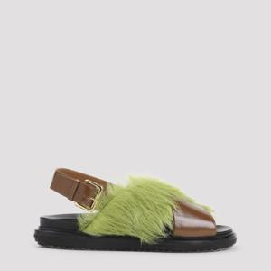 마르니 샌들 FBMS018101 P7614 ZP084 BROWN LIME