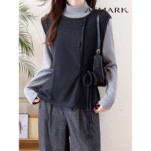 [앳마크]ATMARK 클로징스트랩하프넥티셔츠_AA59TS018G