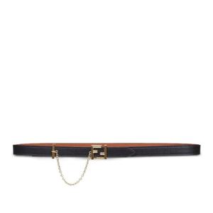 펜디 2CM 가죽 체인 디테일 벨트 8C0761 ASUO F1UZV