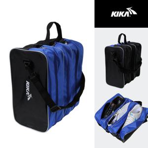 키카 트리플 슈즈백(블루) 3개 별도 수납 축구화쌕 다용도가방 신발주머니