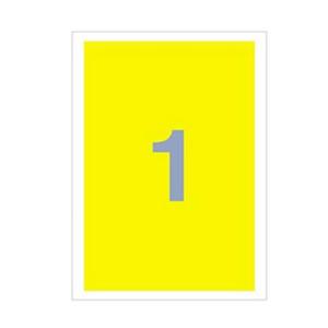 세모네모 칼라 전산라벨지 노랑색 C-3001-6 100매 A4