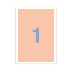 세모네모 칼라 전산라벨지 분홍 C-3001-4 100매 A4