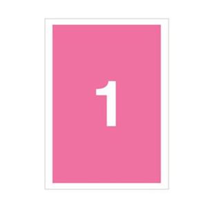 세모네모 형광 전산라벨지 핑크색 C-3001-11 70매 A4