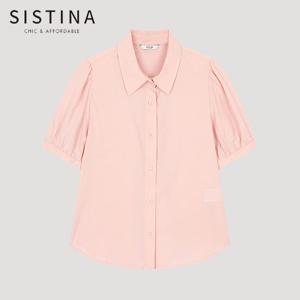 [SISTINA] 인기 베이직 퍼프 슬리브 셔츠_AWWSTO21070_LP