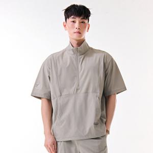 [체이스컬트][본사]남성 스트레치 하이넥 반팔 아노락-DBRK5822D