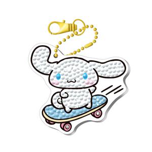 산리오 보석십자수 키링 시나모롤 스케이트보드 BSK1-87