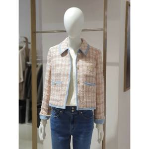 [에꼴드파리] 라인 배색 트위드 재킷 14ZRB42WJAM14Z