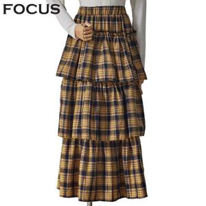 [포커스]체크티어드스커트 FS5A3SK3014_SH