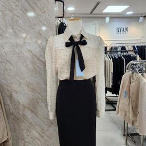 리안뉴욕 DP01 도트 패턴 블라우스 RTAWBL010