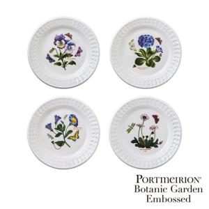 [포트메리온]보타닉가든 엠보스드 브레드접시 16cm 4p(BK)