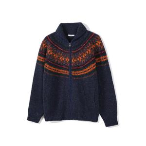 [노티그] 코위찬 숄 가디건 네이비