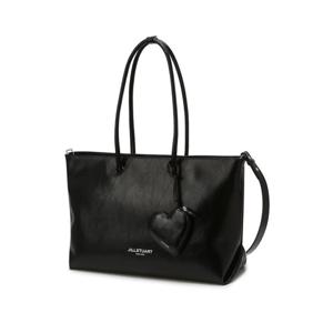 [질스튜어트][젤리백] 블랙 글로시 가죽 숄더백 XL (16인치노트북수납) JABA5F760BK