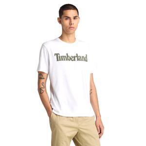 [팀버랜드] 남성 플로럴 로고 반팔티 화이트_TB0A6D6R1001