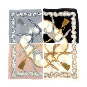 아트박스/더로라 정사각실크쁘띠스카프- 타슬 S6250