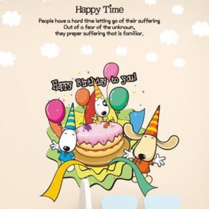 아트박스/뭉키데코 Kids D.I.Y Sticker_아지 생일 축하합니다