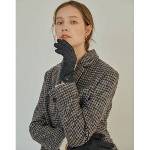 [헤지스] HIGV5F002G3_여성 그레이 퍼피로고 울 장갑