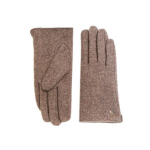 [헤지스]HIGV5F003I3_여성 베이지 울 퍼피로고 장식 장갑