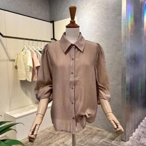 [ab.f.z]AOZ3HB461_셔링 칠부 카라 블라우스